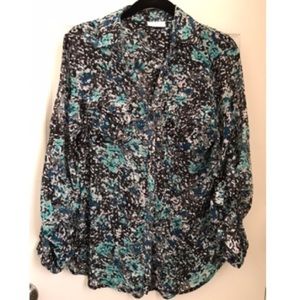 New York & Company sheer blouse